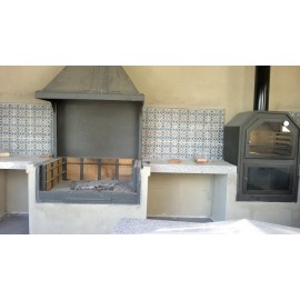 Cocina con horno de leña - BESAYA - HERGÓM - 1 horno / 2 fuegos